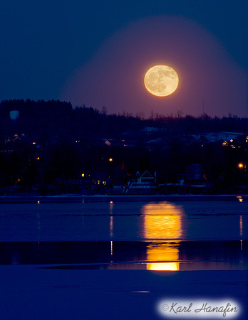 Moon rising